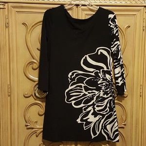 Black and White Style & Co. Tunic